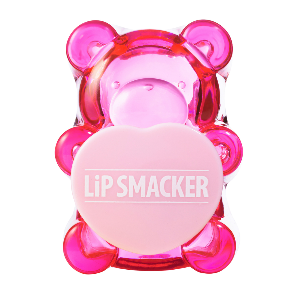 Lip Smacker | Sugar Bear Lip Balm - Luv U Straw-Berry Much | Product outside packaging, closed cap, front facing, white background