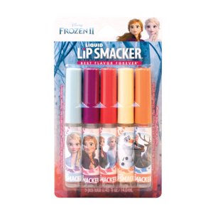 Lip Smacker | Frozen II Liquid Party Pack  - products front facing with cap fastened, carded, with white background