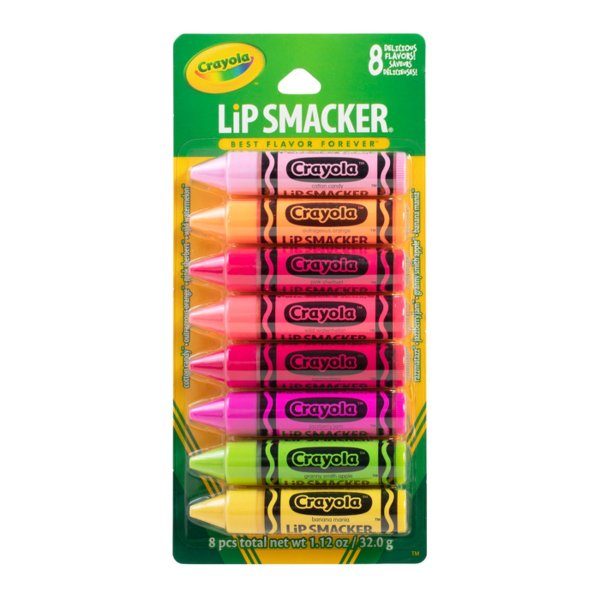 Lip Smacker | Crayola Party Pack - Products front facing, carded, with white background