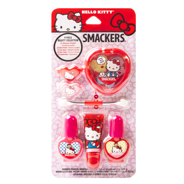 Lip Smacker | Smackers® Hello Kitty Color Collection | Products in packaging, front facing, white background