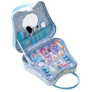 Lip Smacker | Disney Frozen II Weekender Bag | Product angled bag open, with no background.