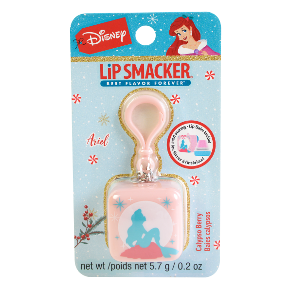Lip Smacker | Disney Princess Cube Lip Balm- Ariel | Product front facing, in packaging, white back ground