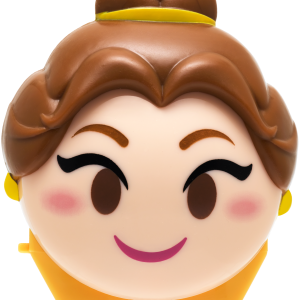 Lip Smacker | Disney Emoji Lip Balm - Belle - #LastRosePetal - product front facing with cap fastened, carded, with no background