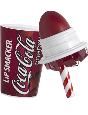 Lip Smacker | Coca-Cola Cherry Cup Lip Balm | Open Product View on white background