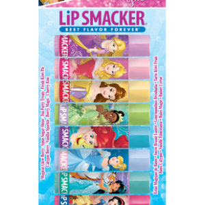Lip Smacker | Disney Princess Lip Balm Party Pack - products front facing carded, rendering, with no background